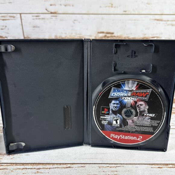 WWE SmackDown vs. Raw 2006 (Sony PlayStation 2, 2005) No Manual - Tested - Picture 2 of 3